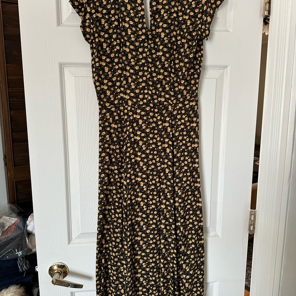 Reformation Black and Yellow Floral Maxi Dress - Picture 6 of 7